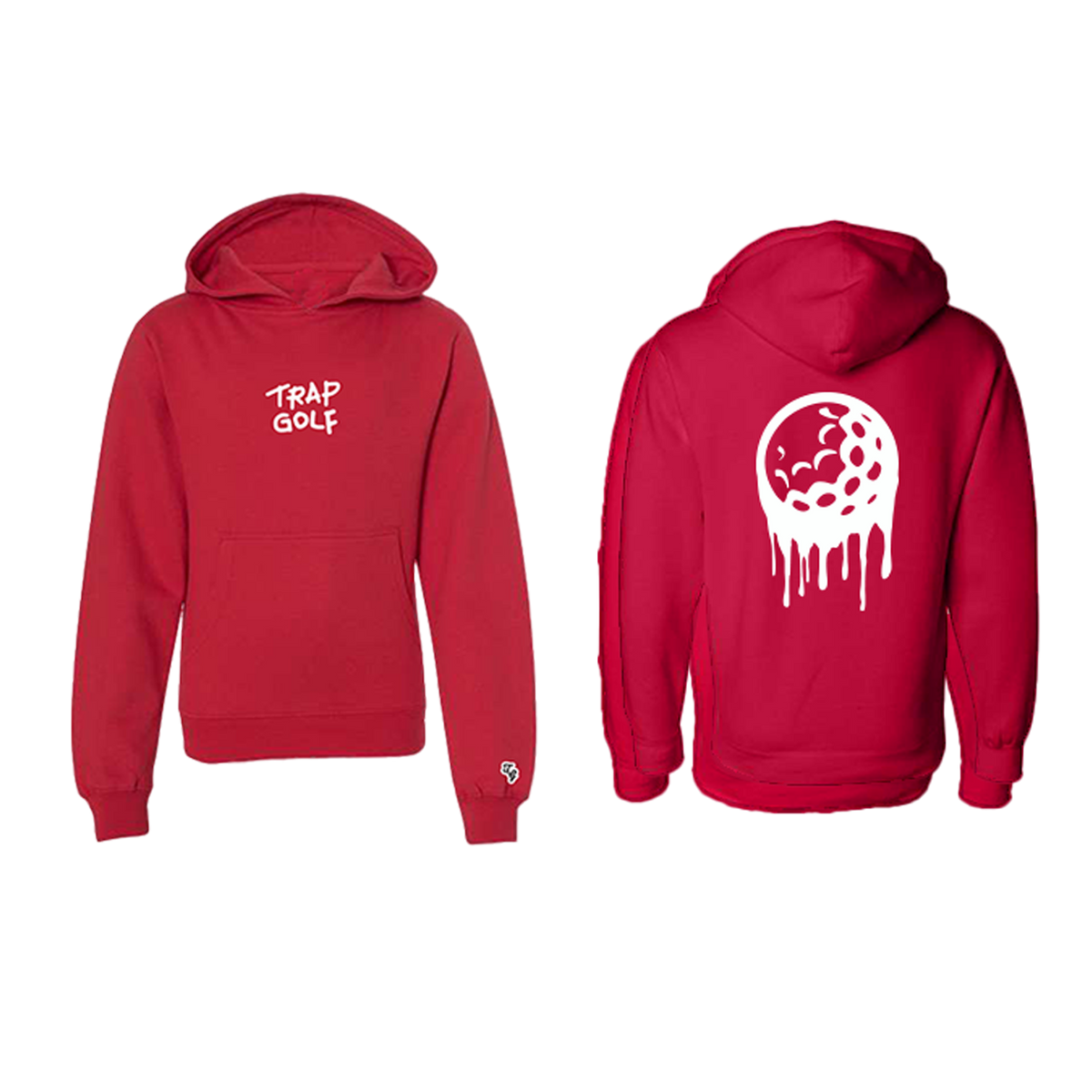 Red drip hoodie sale