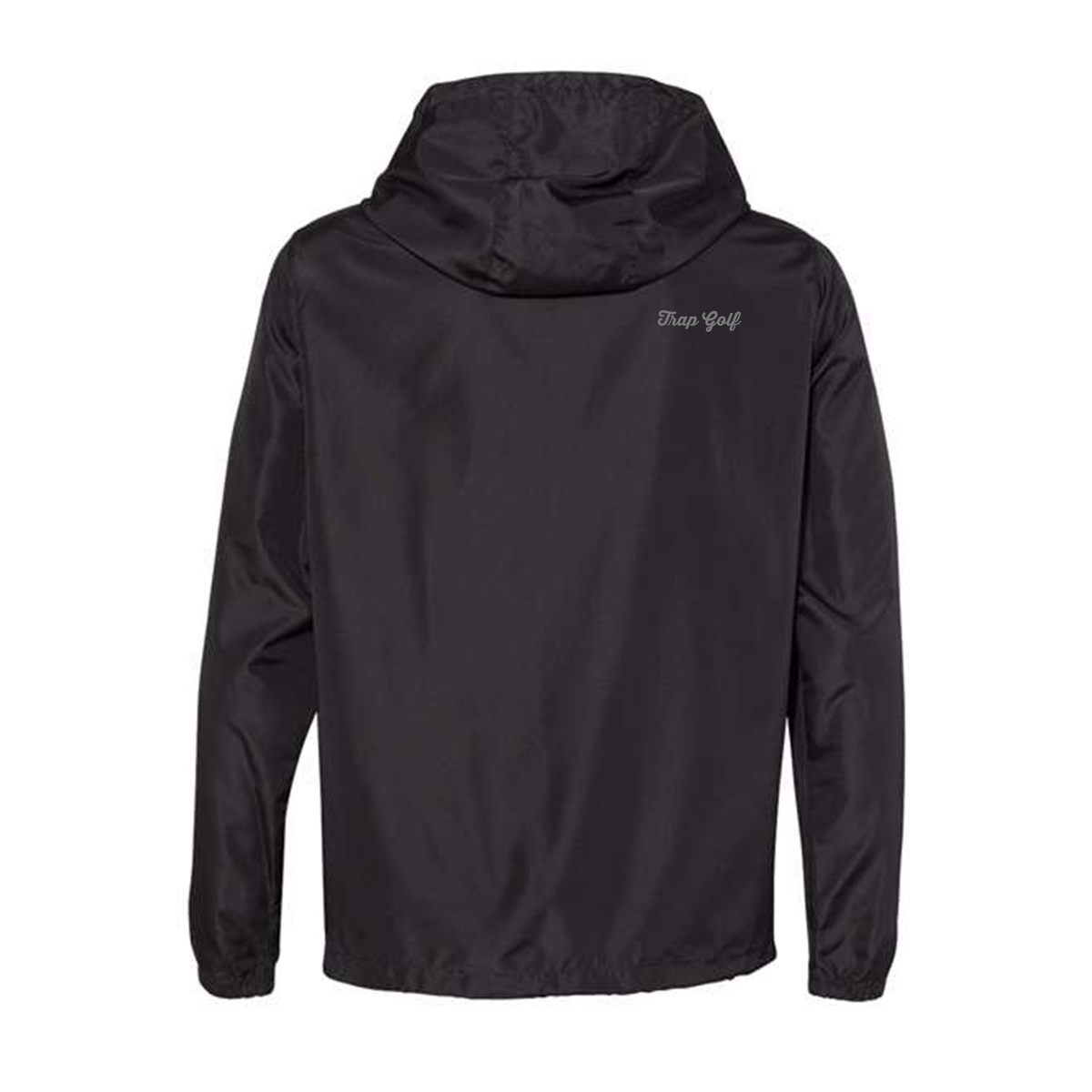 Black Reflective Windbreaker – Trap Golf