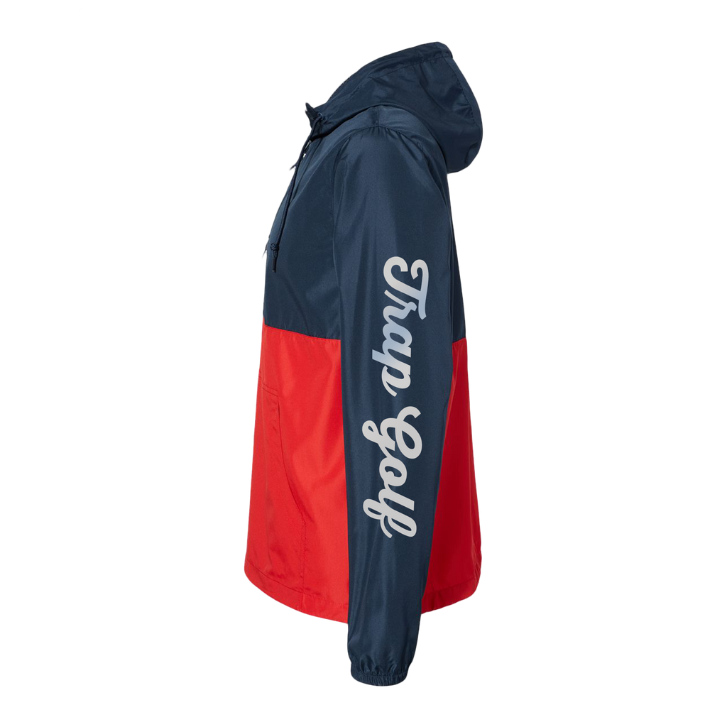Trap Golf Classic Navy & Red Reflective Windbreaker