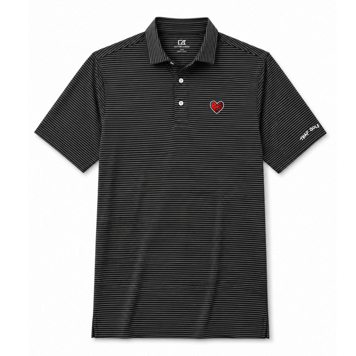 Black Golf Love Mens Polo – Trap Golf