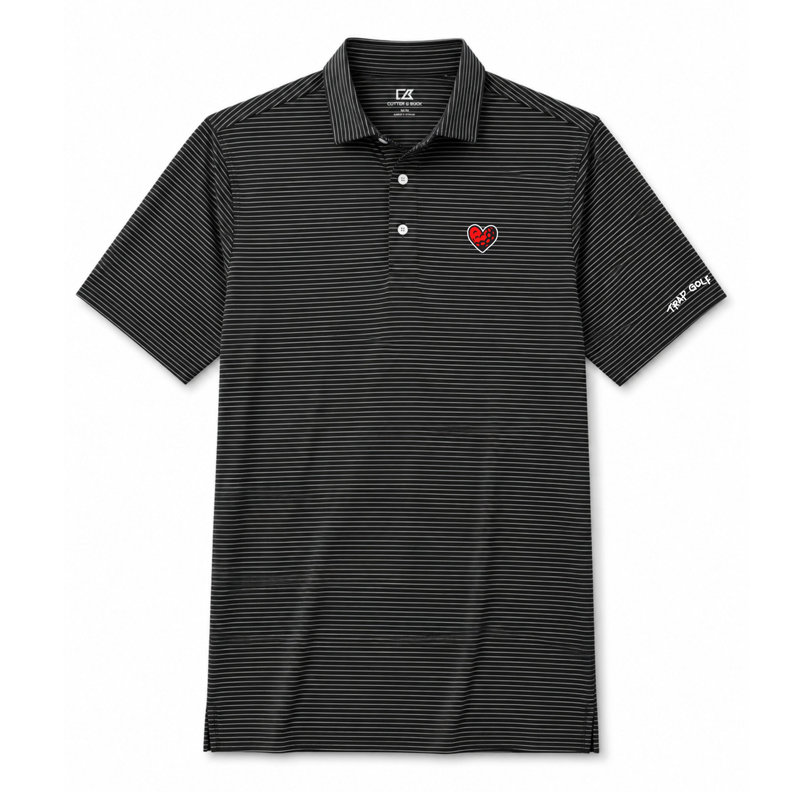 Black Golf Love Mens Polo – Trap Golf