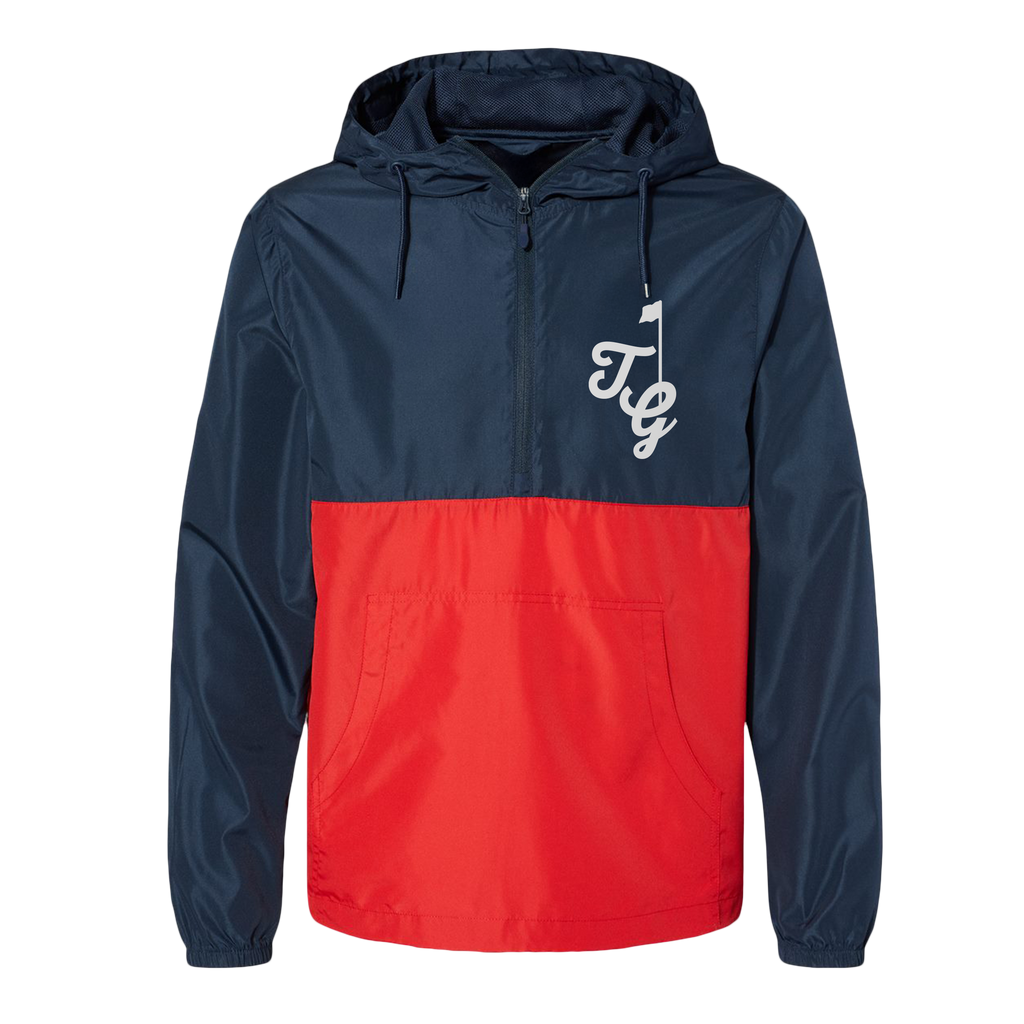 clubhaus NO GOLF WINDBREAKER JACKET Lサイズ WINDBREAKER_redNAVY-