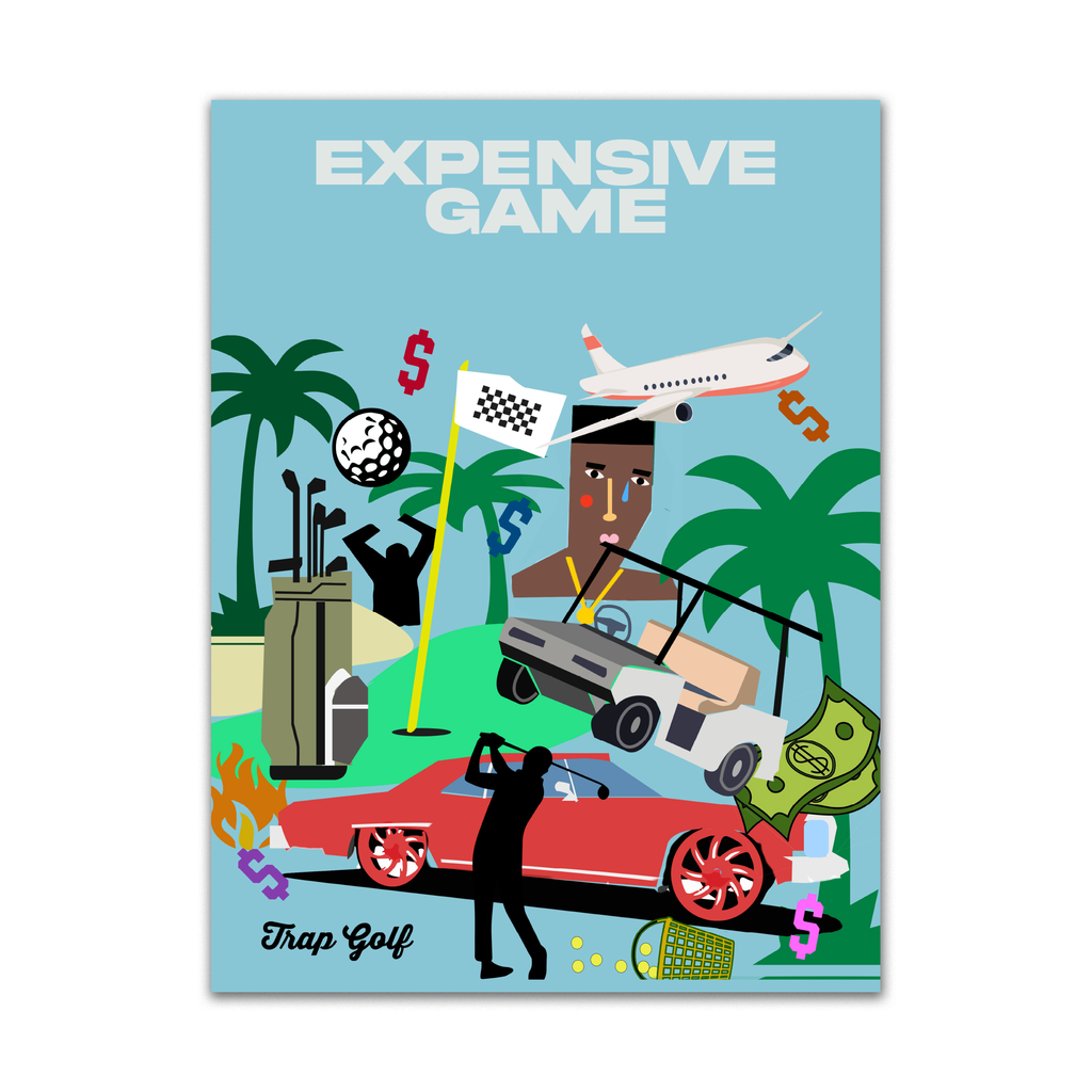 Expensive game poster trap golf