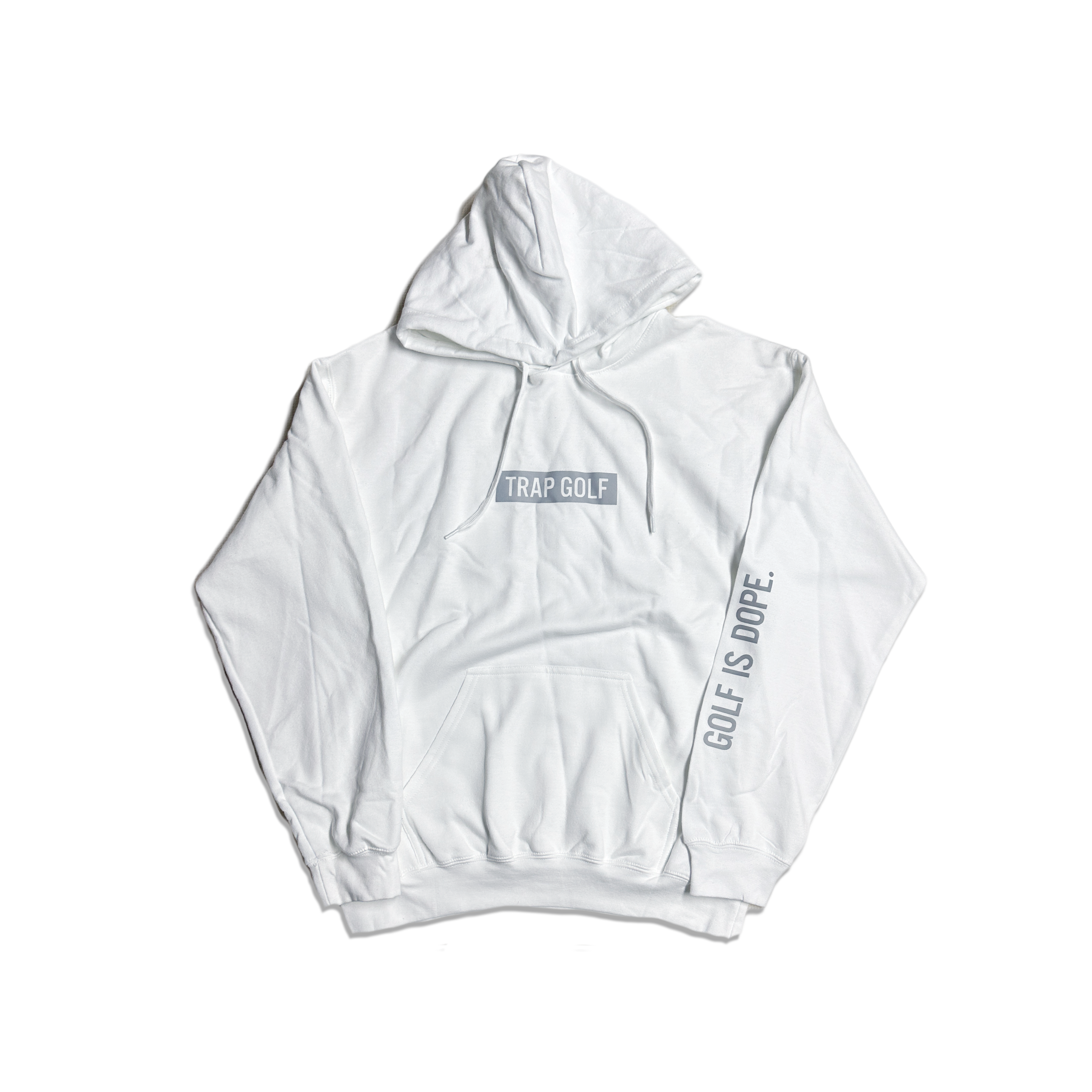 White shop golf hoodie